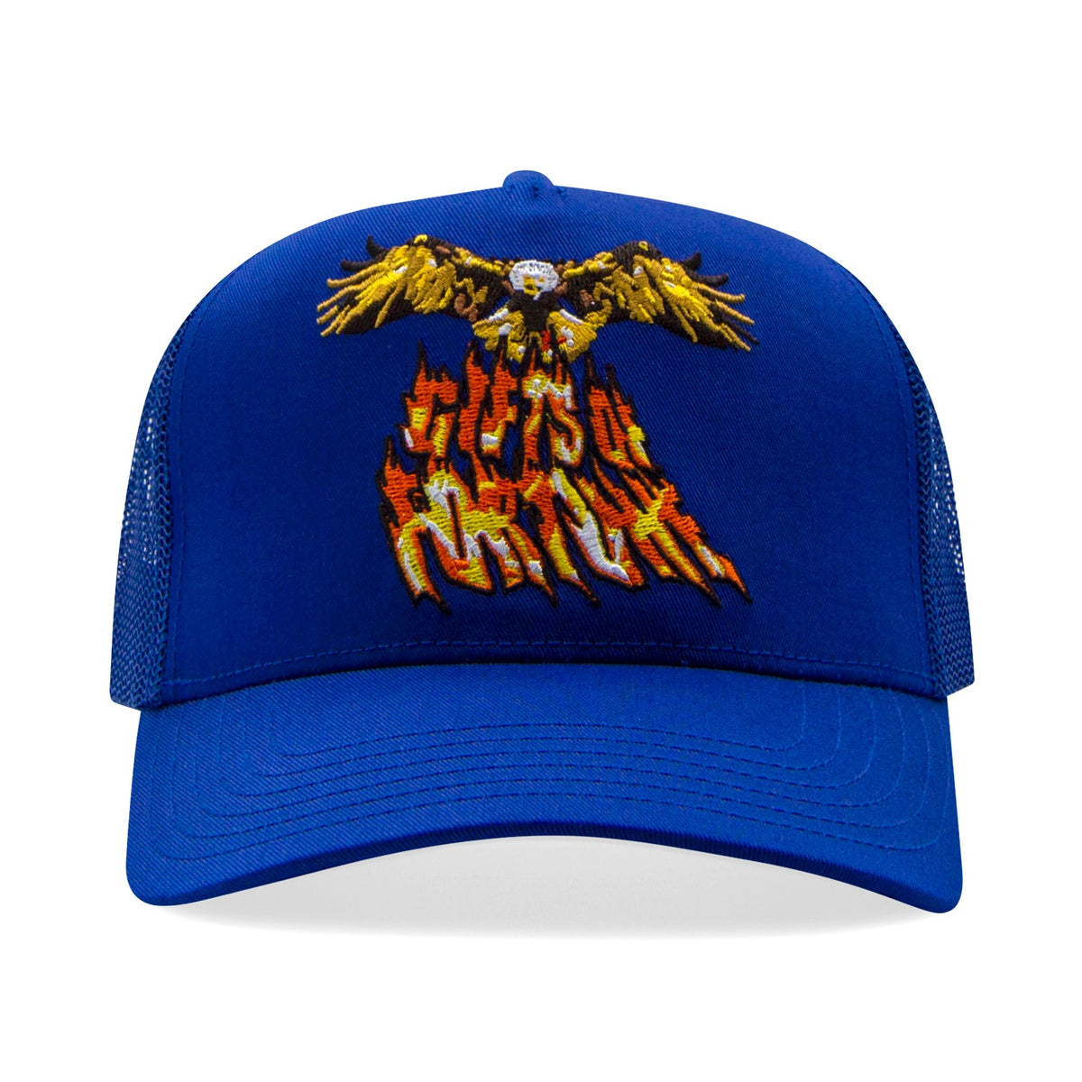 1 of 1 Bad To The Bone Trucker Hat | Royal Blue