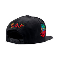 NY Barbed Wire Snapback Hat | Black