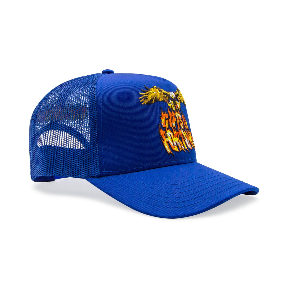 1 of 1 Bad To The Bone Trucker Hat | Royal Blue