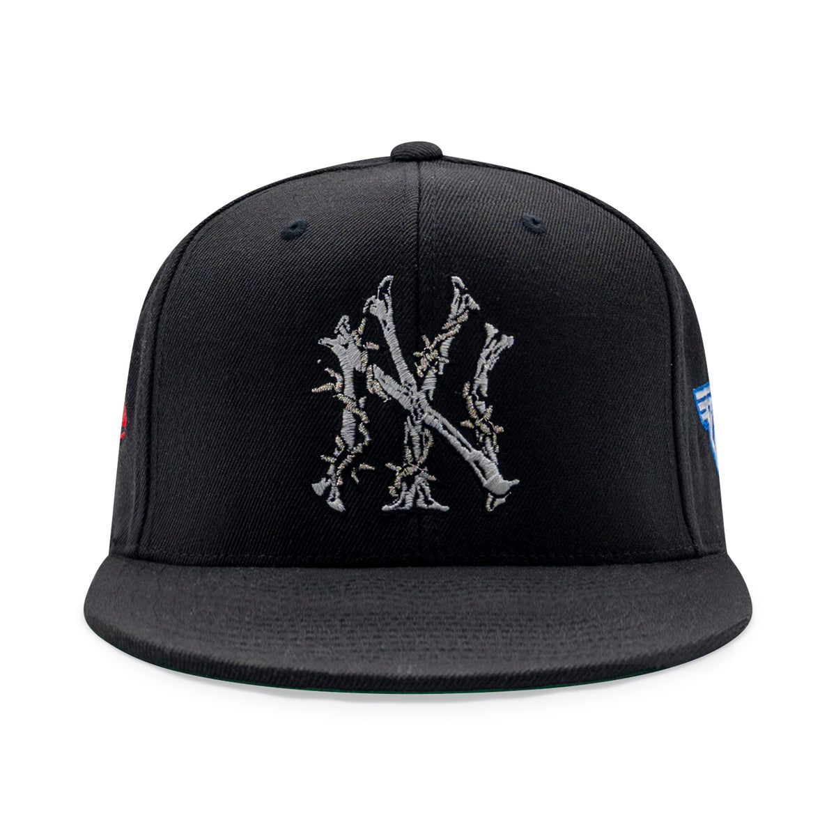 NY Barbed Wire Snapback Hat | Black