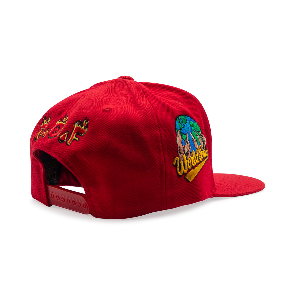 NY Barbed Wire Snapback Hat | Red