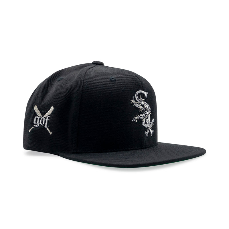 Sox Barbed Wire Snapback Hat | Black