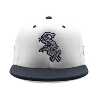 Sox Barbed Wire Snapback Hat | White/Black