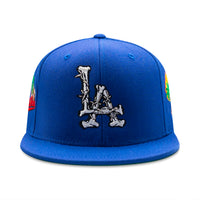 LA Barbed Wire Snapback Hat | Royal Blue