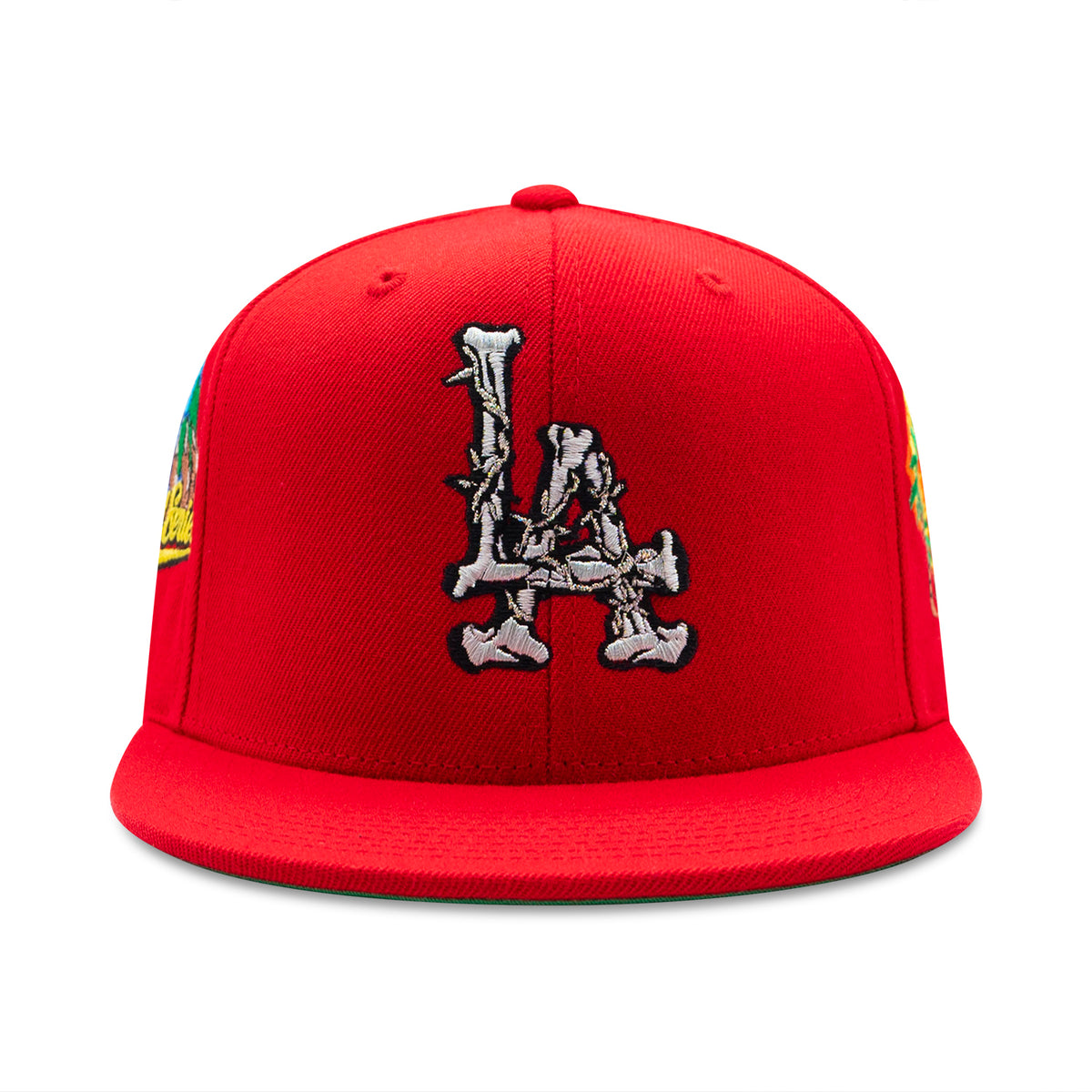 LA Barbed Wire Snapback Hat | Red