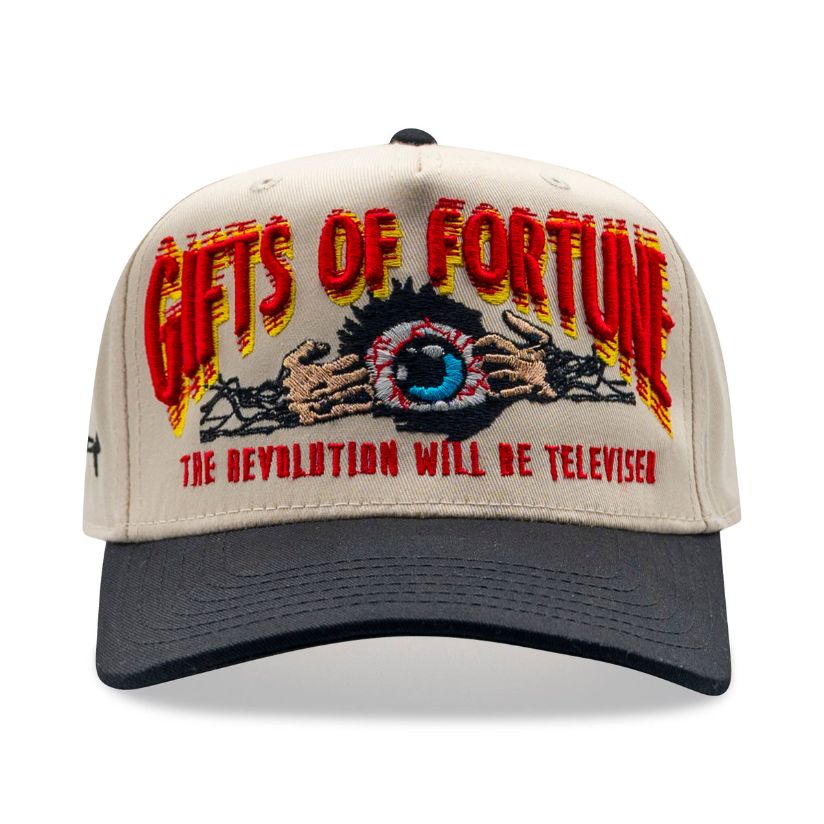 Televised Trucker Hat| Cream/Black