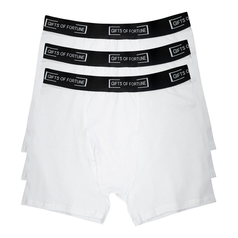 Gifts of Fortune Boxer Briefs | White