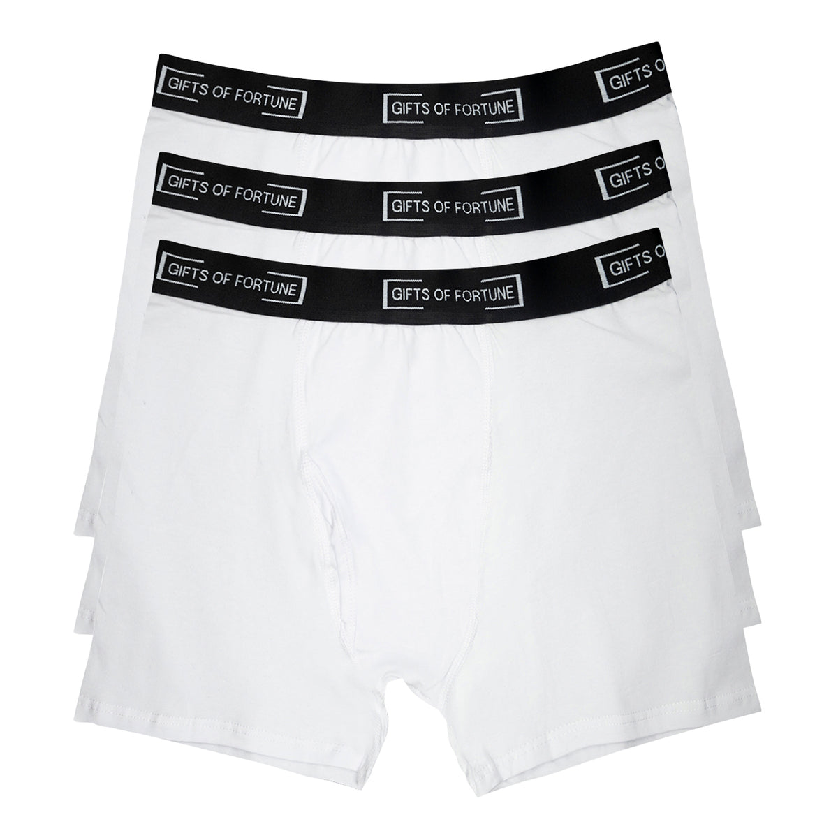 FREE 3 Pack Gifts of Fortune Boxer Briefs | White