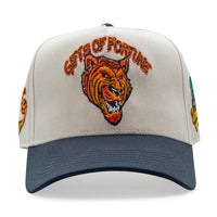 Fighting Tiger Trucker Hat | Cream/Black