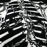 Barbed Wire Bones T-shirt | Black