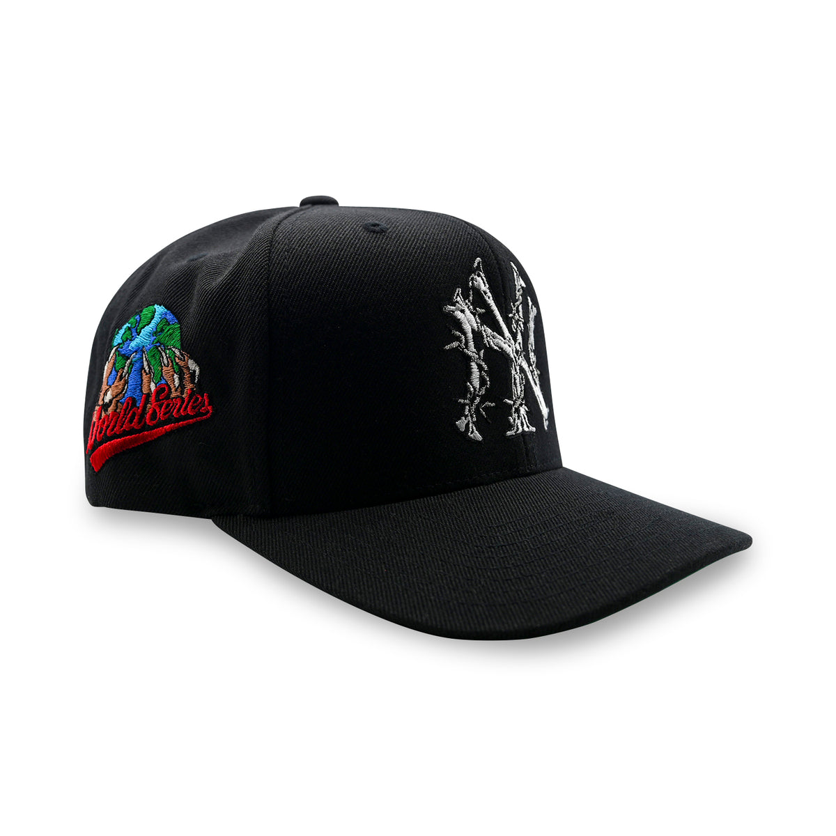 NY Barbed Wire Snapback Hat | Black