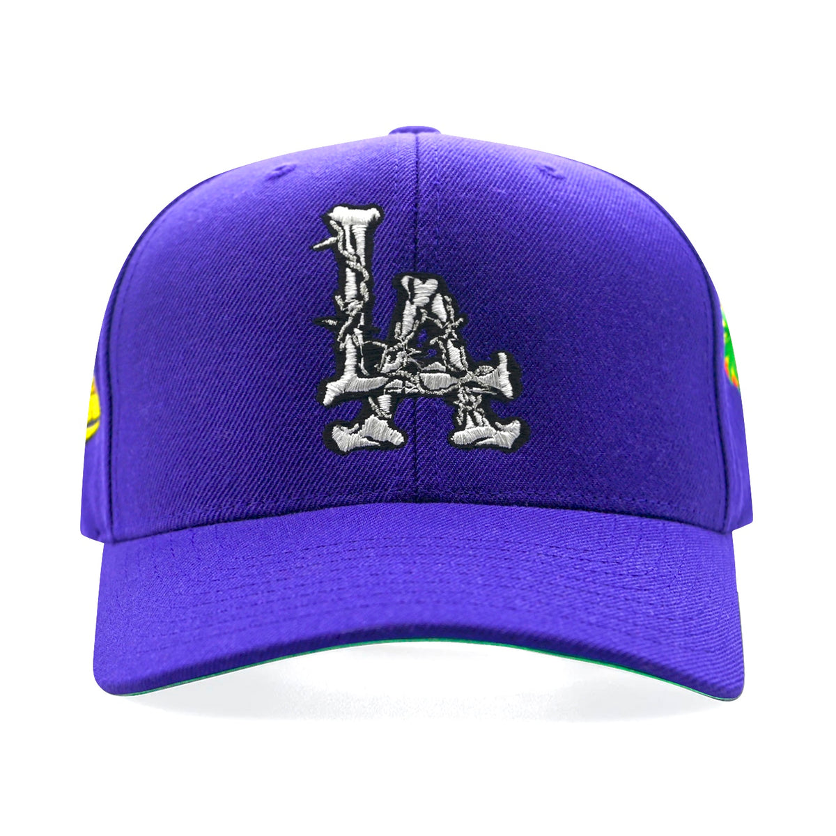 LA Barbed Wire Snapback Hat | Purple