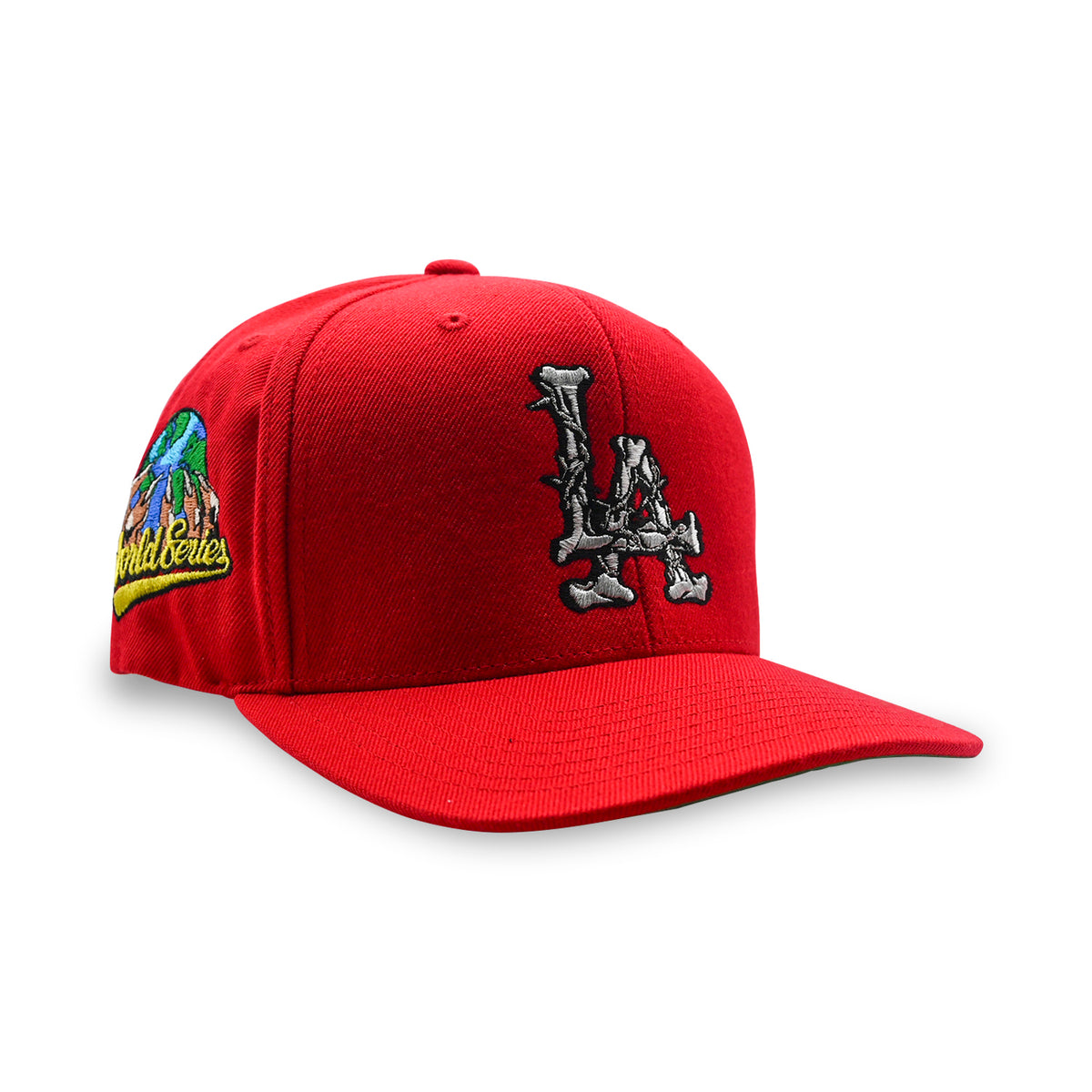 LA Barbed Wire Snapback Hat | Red