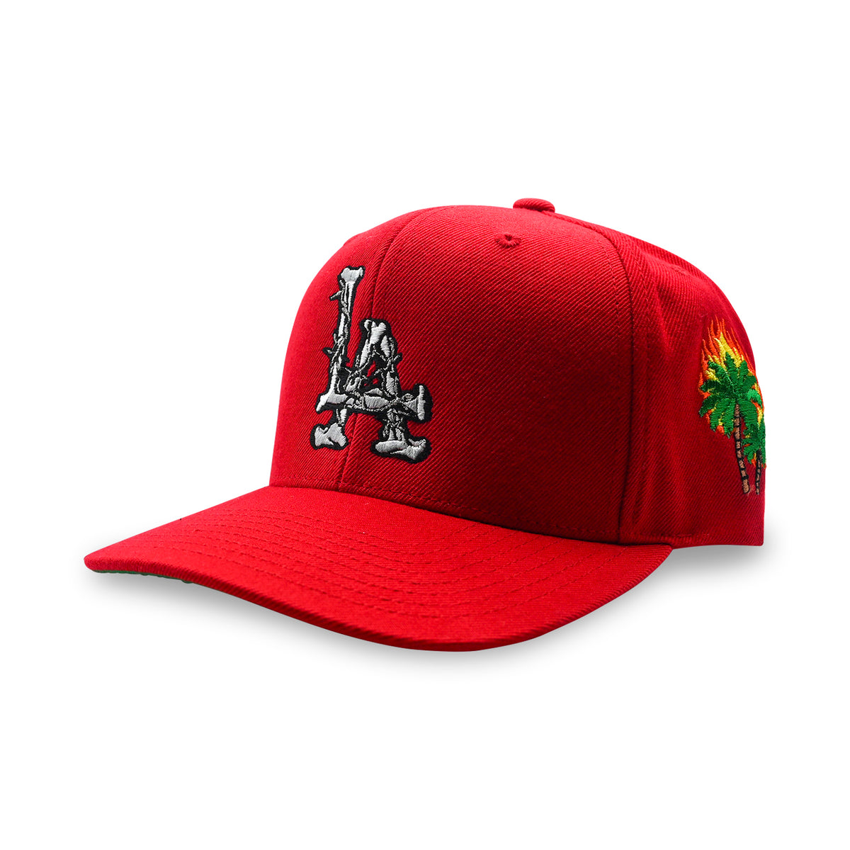 LA Barbed Wire Snapback Hat | Red