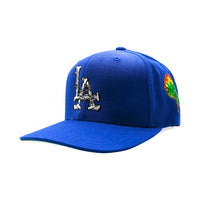 LA Barbed Wire Snapback Hat | Royal Blue