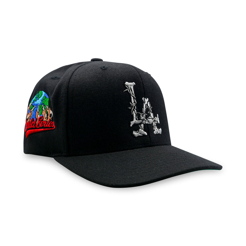 LA Barbed Wire Snapback Hat | Black