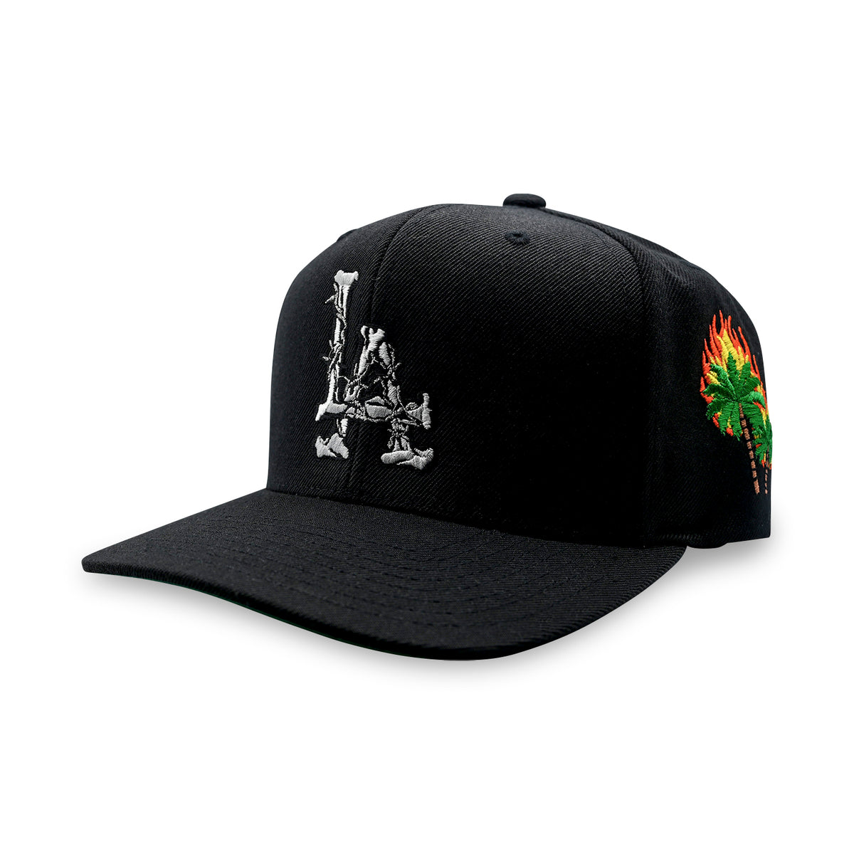 LA Barbed Wire Snapback Hat | Black