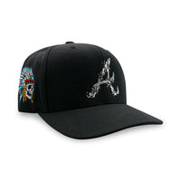 A Barbed Wire Snapback Hat | Black