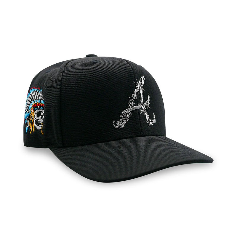A Barbed Wire Snapback Hat | Black