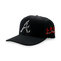 A Barbed Wire Snapback Hat | Black