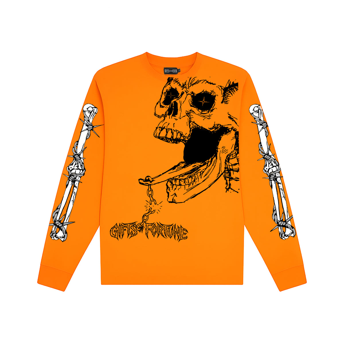 Off The Chain Long Sleeve T-shirt | Orange