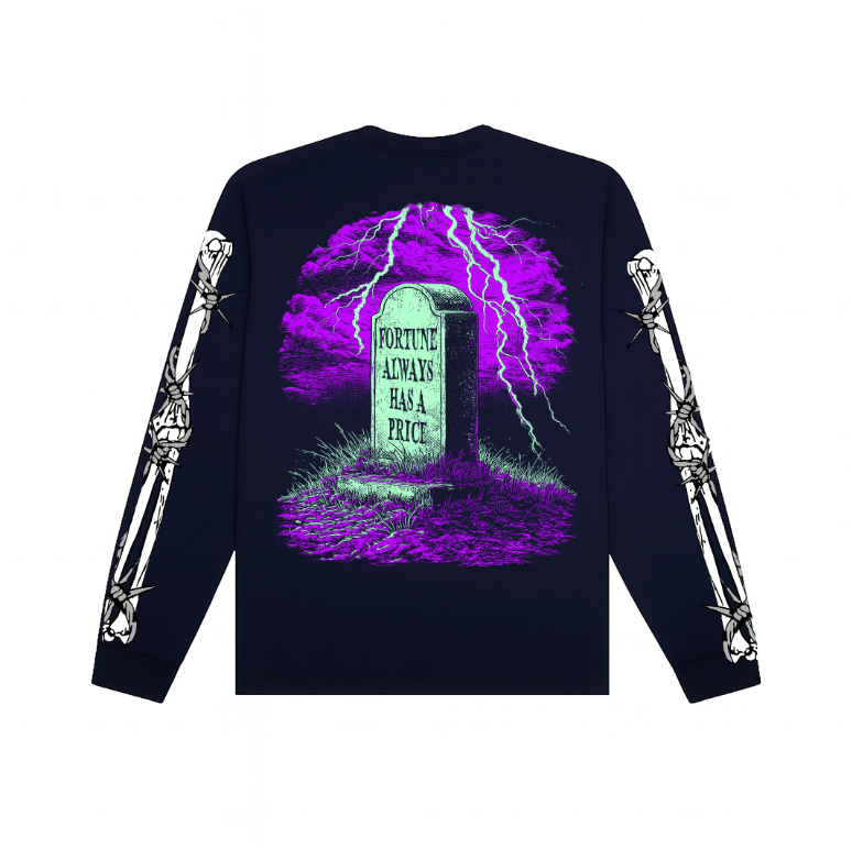 Final Bet Long Sleeve T-shirt | Navy