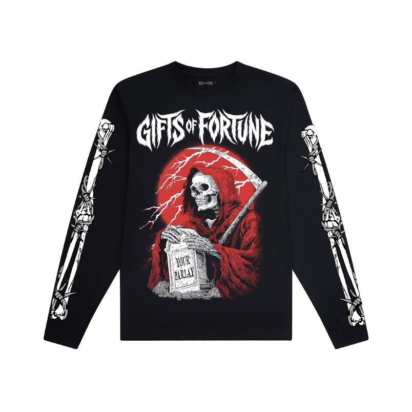 Final Bet Long Sleeve T-shirt | Black