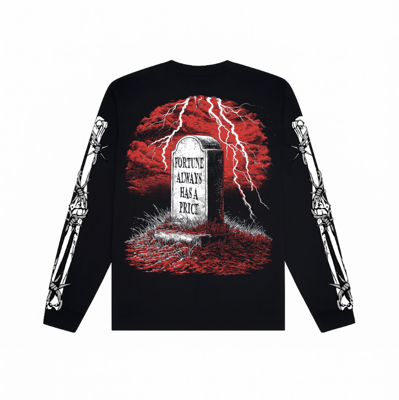 Final Bet Long Sleeve T-shirt | Black