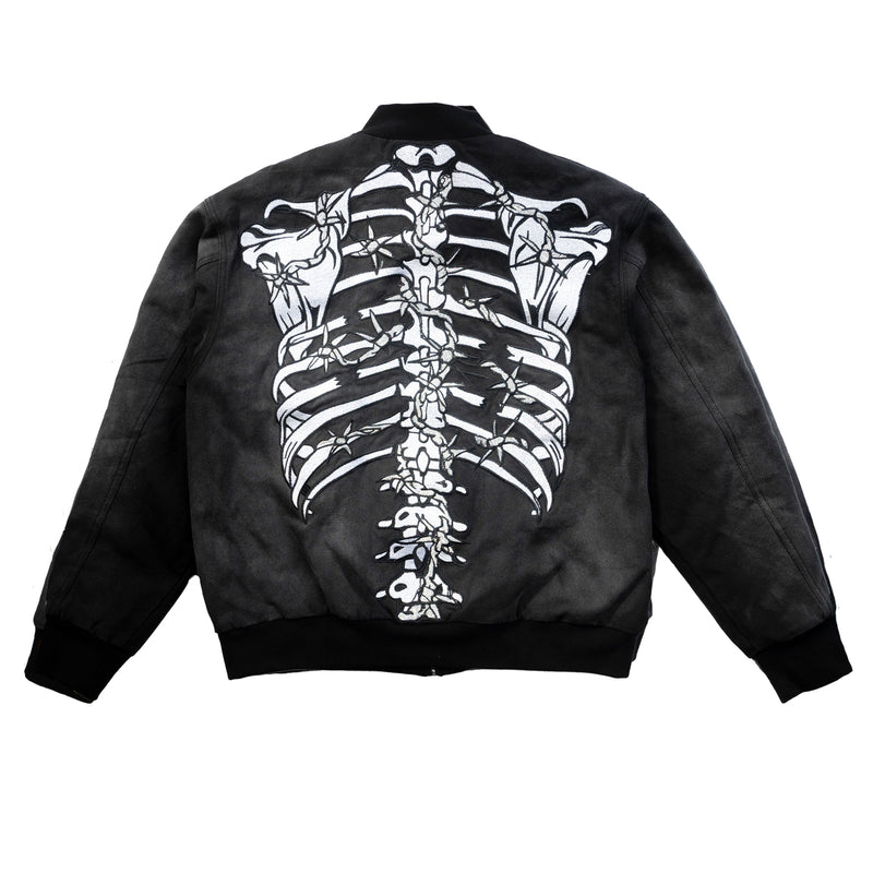 Barbed Wire Bones Bomber | Black