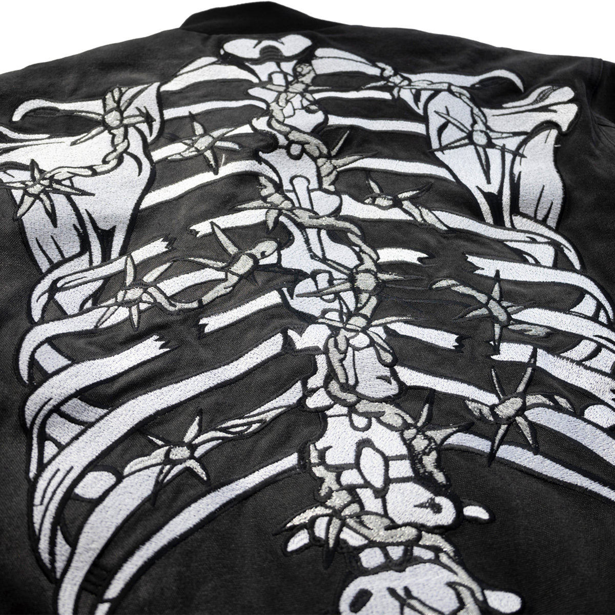 Barbed Wire Bones Bomber | Black