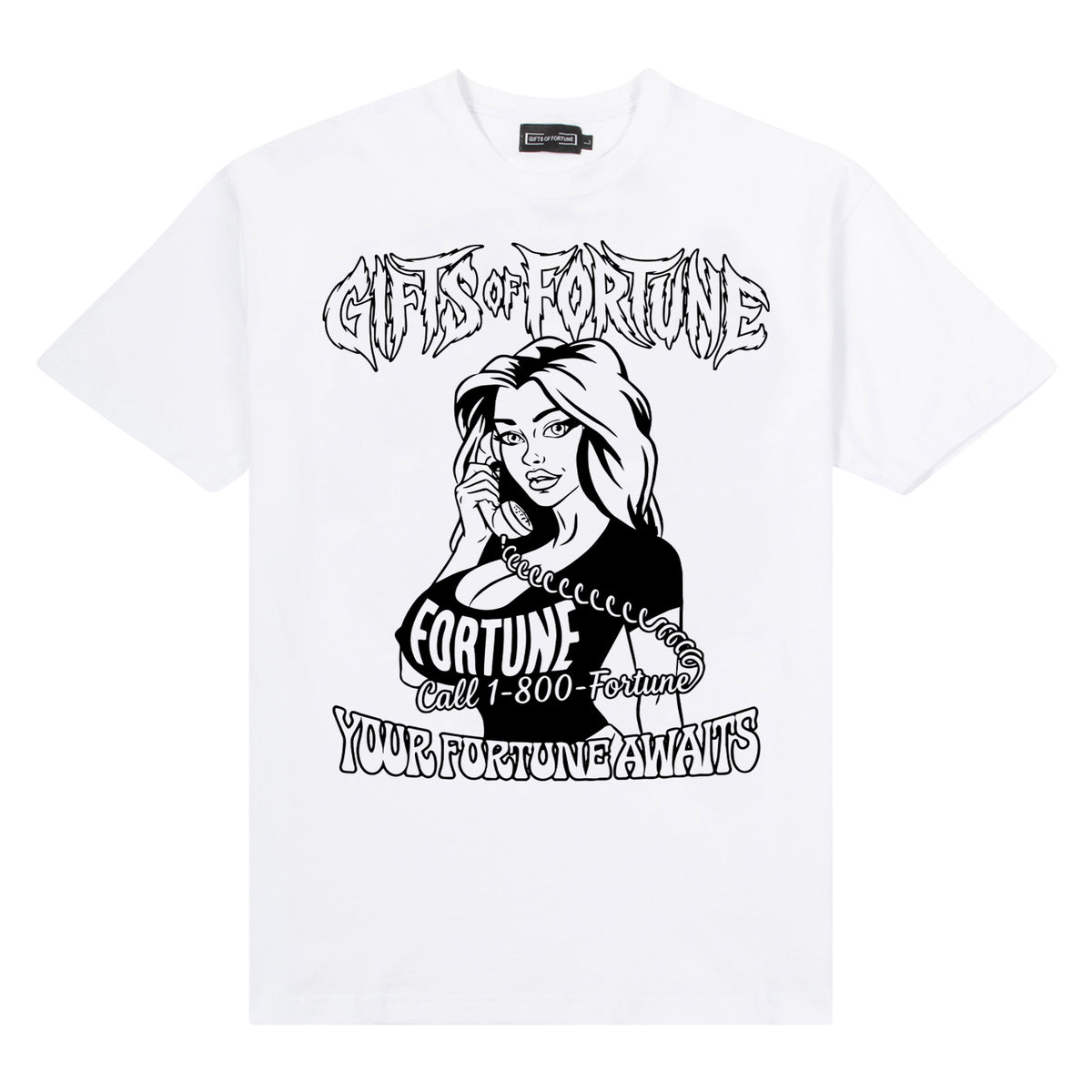 1-800 Fortune T-shirt | Vintage Grey