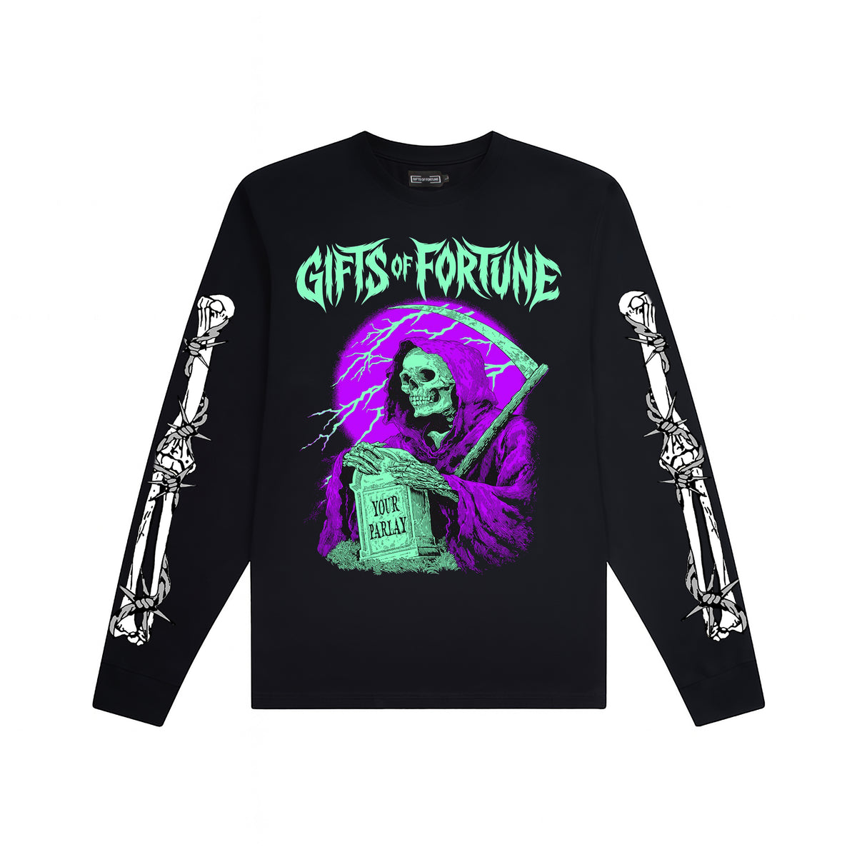Final Bet Long Sleeve T-shirt | Black