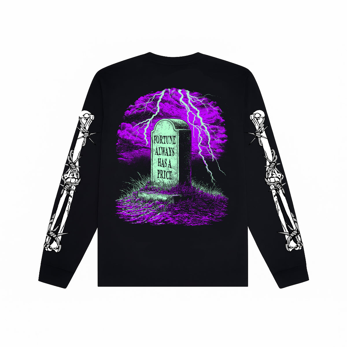 Final Bet Long Sleeve T-shirt | Black