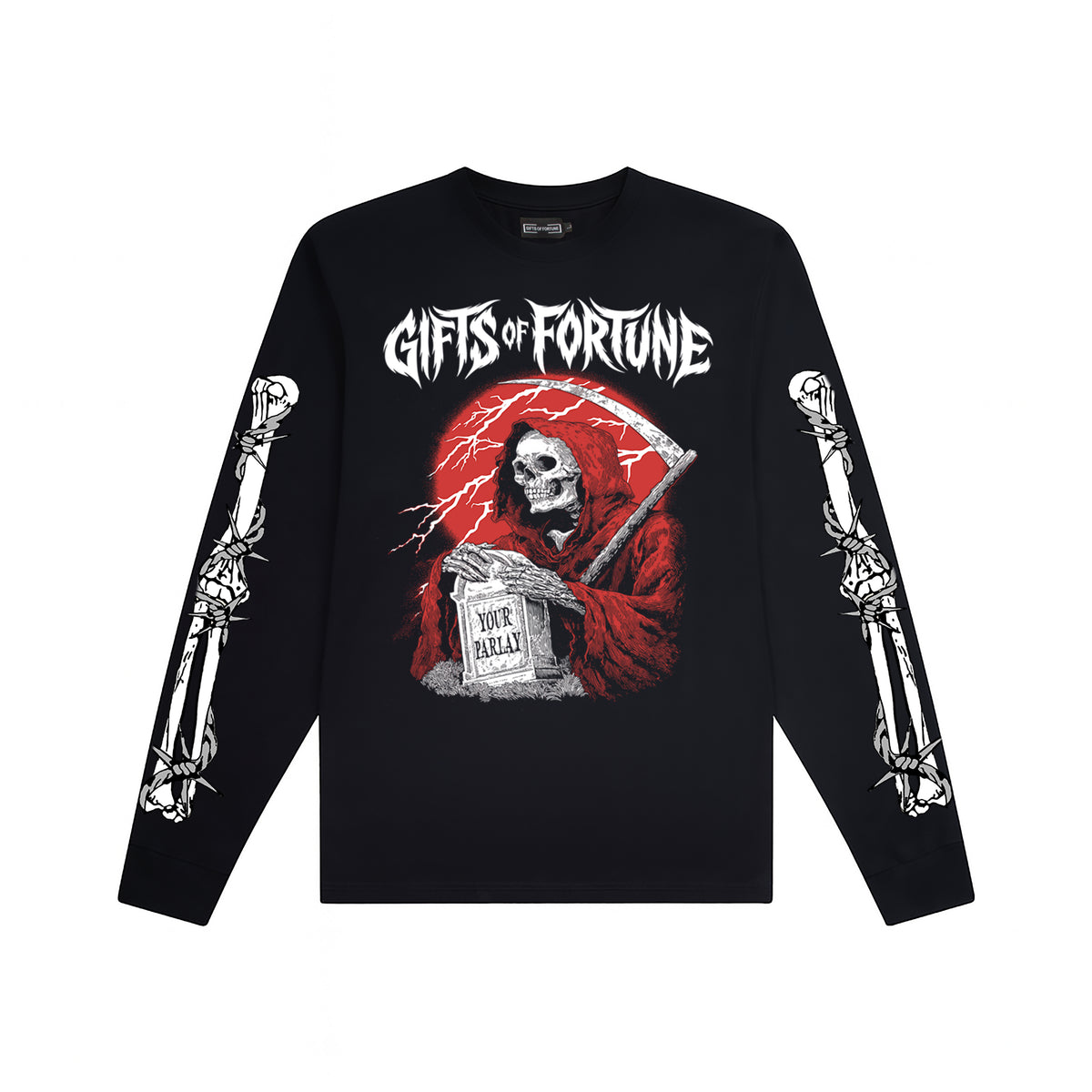 Final Bet Long Sleeve T-shirt | Black