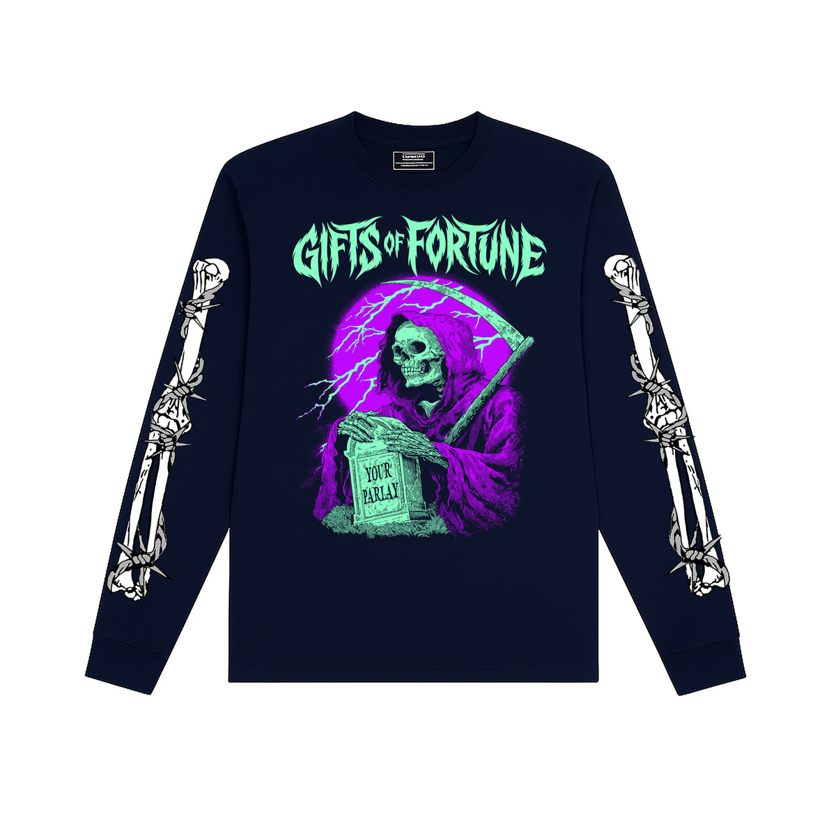 Final Bet Long Sleeve T-shirt | Navy