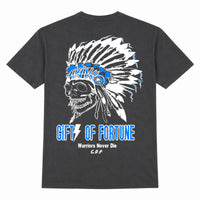 Tomahawk T-shirt | Grey/True Blue