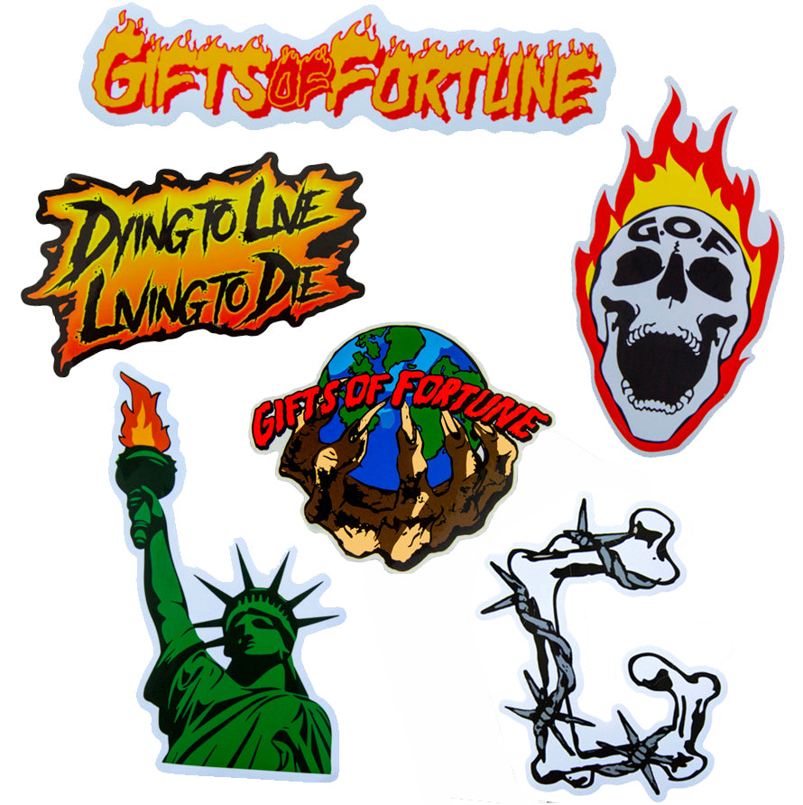 Dying to Live Living to Die Sticker Pack