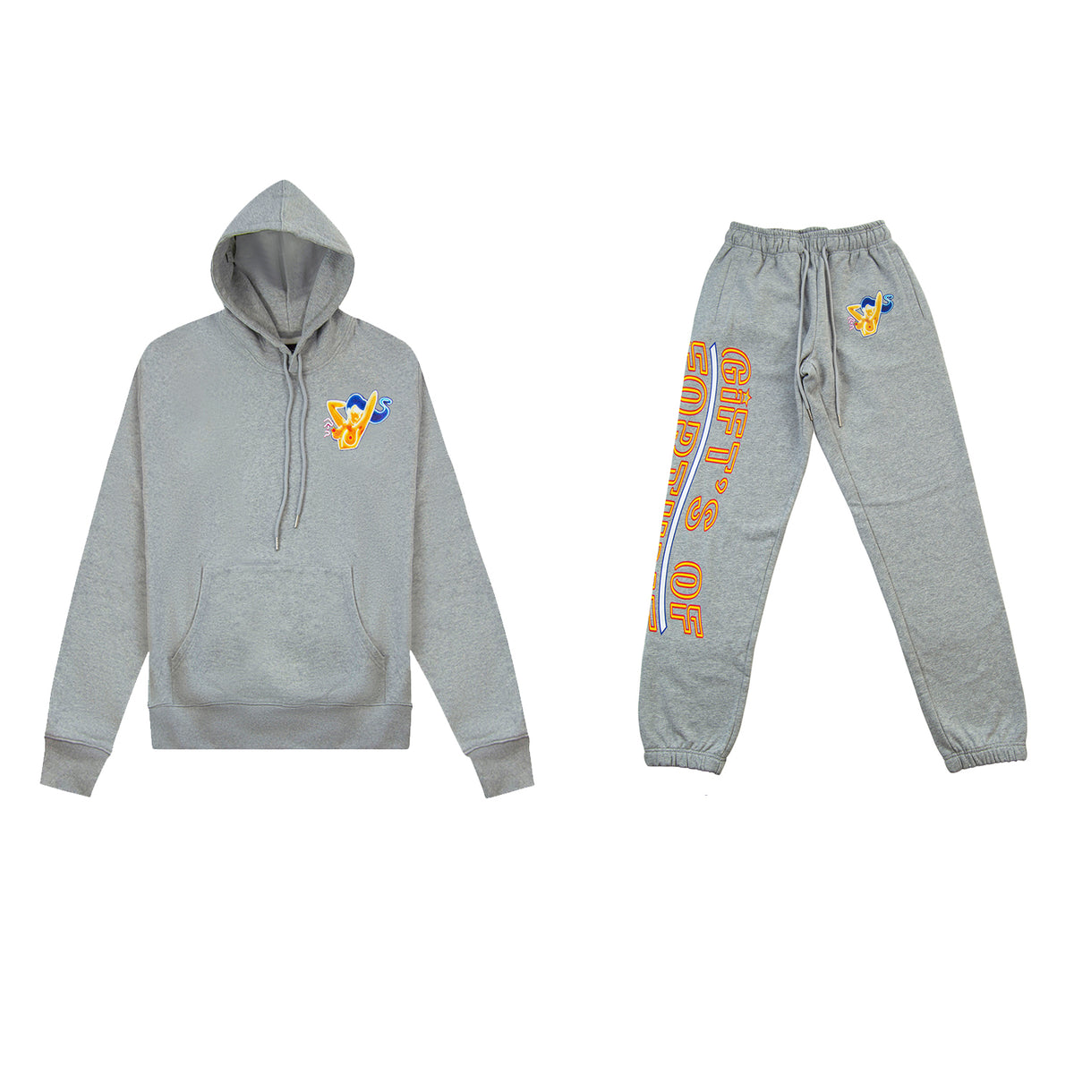 Neon Girl Sweatsuit | Grey