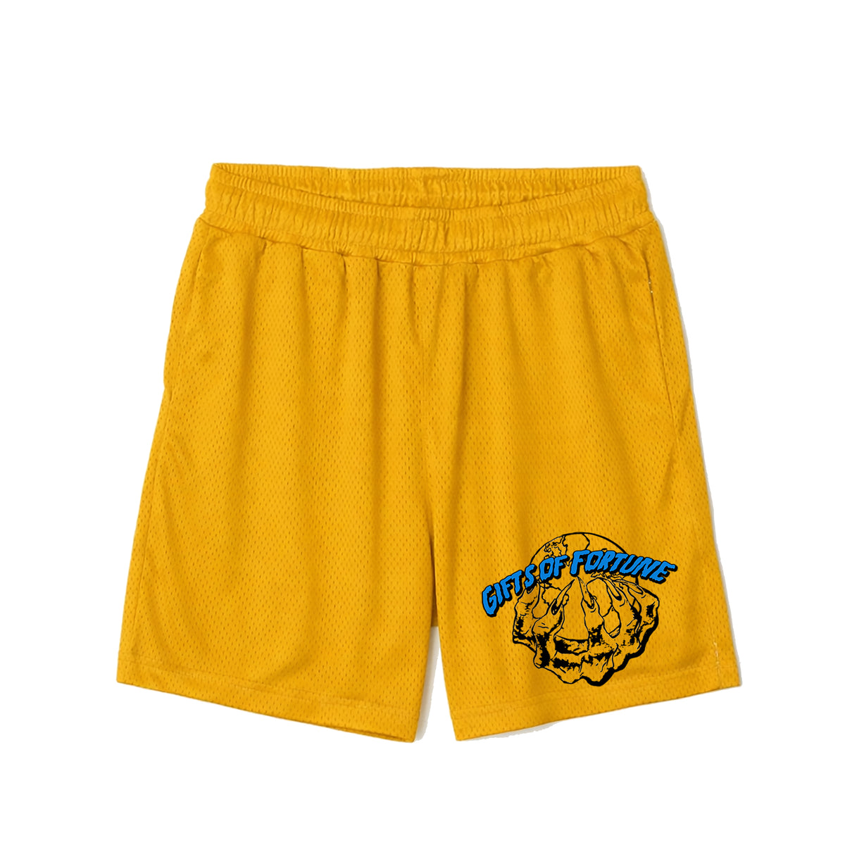 The World Is Yours Mesh Shorts | Gold