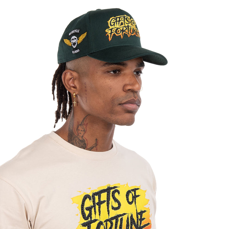 Ghost Rider Trucker Hat | Forest Green