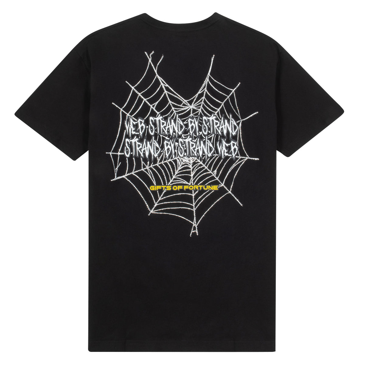 Swarovski crystal spider web tshirt