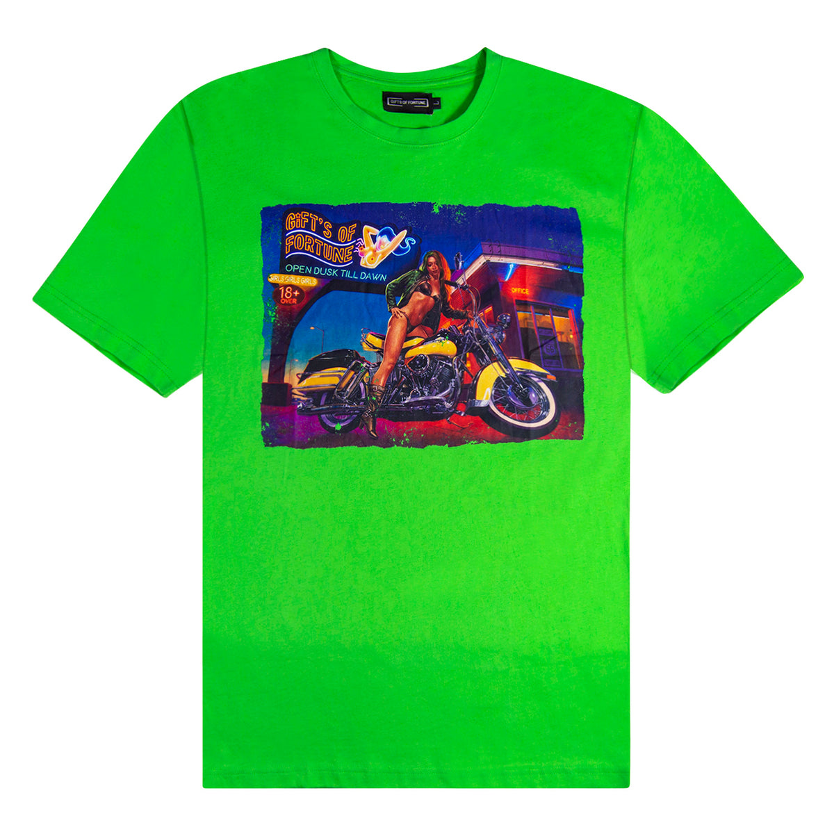 Dusk Till Dawn T-shirt | Neon Green