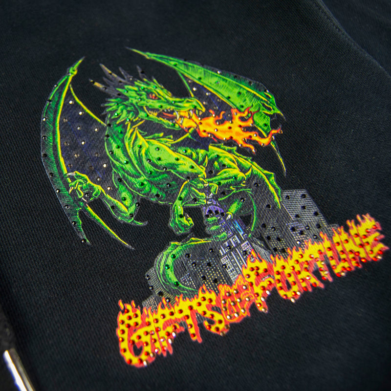 Dragon Fire Hoodie | Black