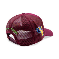 Neon Girl Trucker Hat | Burgundy