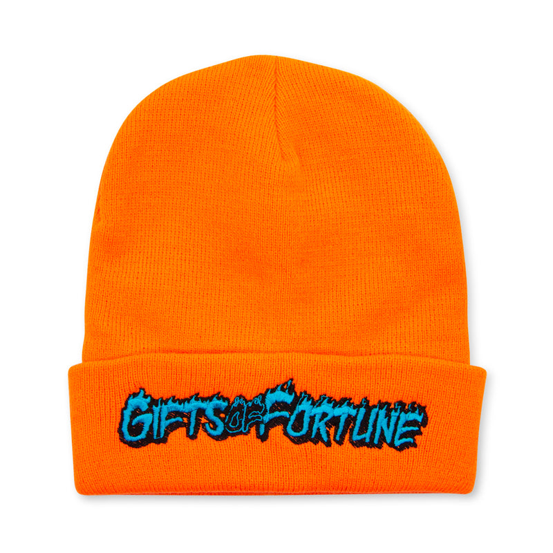 neon orange hat