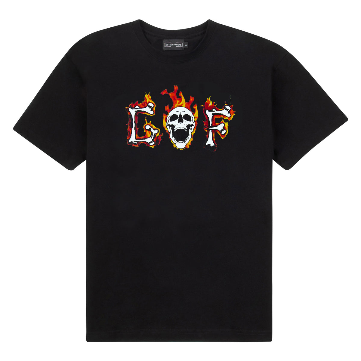skull fire tshirt