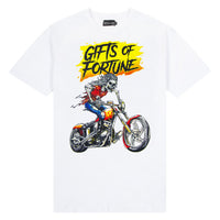 white motorcycle tshirt